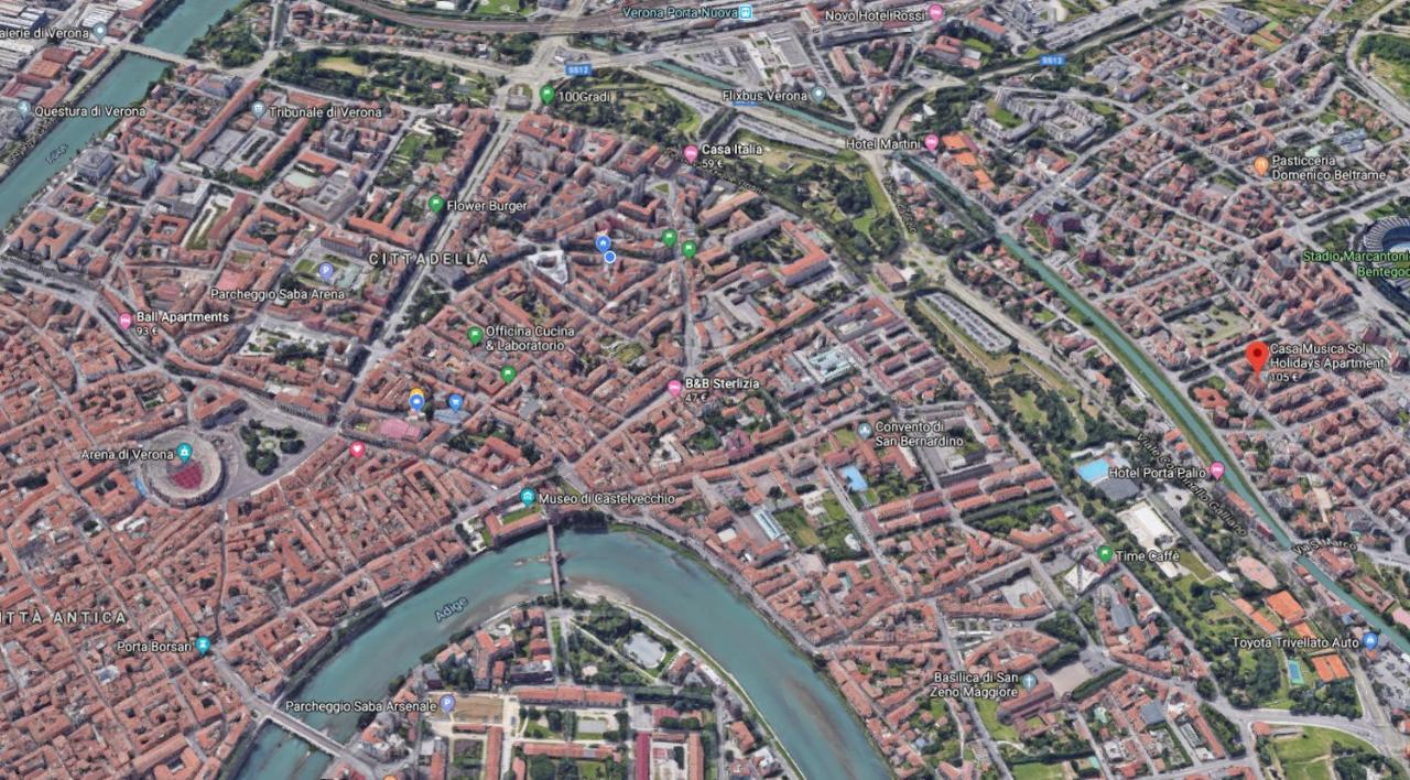 Casa Musica Sol Leilighet Verona Eksteriør bilde